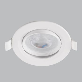 Brightstar DL140 WHITE Metal with Polycarbonate Cover Tilt 3000K White
