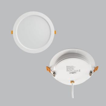 Brightstar DL618 WHITE 9W LED Panel Light with Colour Changing Switch on the back of the Downlight IP54