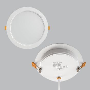 Brightstar DL620 WHITE 18W LED Panel Light with Colour Changing Switch on the back of the Downlight IP54
