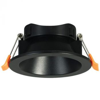 Brightstar DL631 BLACK Polycarbate Down Light, Anti-Glare Straight, Without Lampholder 70mm IP20 Black