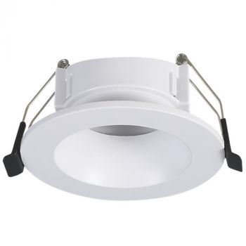 Brightstar DL631 WHITE Polycarbate Down Light, Anti-Glare Straight, Without Lampholder 70mm IP20 White