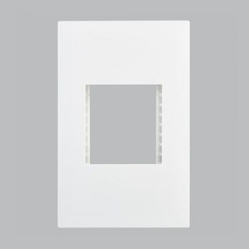 Brightstar ECP103 WHITE Double Module Cover Plate - 4 X 2