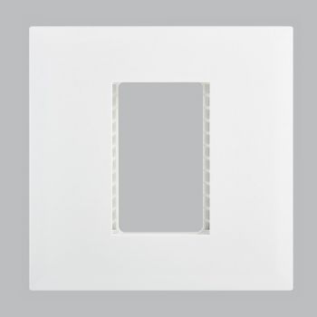 Brightstar ECP107 WHITE Triple Module Cover Plate - 4 X 4 White