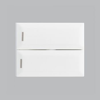 Brightstar ECP111 WHITE Modular 2 Lever 1 Way Splitter Switch (1.5 Module) White