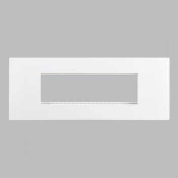 Brightstar ECP128 WHITE 6 Module Cover Plate and Frame White