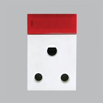 Brightstar ECP132 WHITE Designated 16A Switched RSA Socket - Vertical (Triple Module) White
