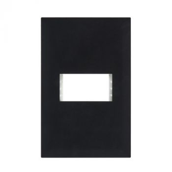 Brightstar ECP151 BLACK Single Module Cover Plate - 4 X 2 Black