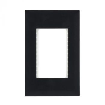 Brightstar ECP154 BLACK Triple Module Cover Plate - 4 X 2 Black