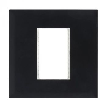 Brightstar ECP157 BLACK Triple Module Cover Plate - 4 X 4 Black