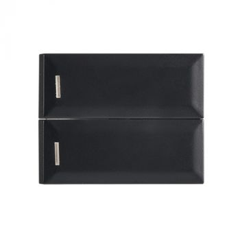 Brightstar ECP162 BLACK Modular 2 Lever 2 Way Splitter Switch (1.5 Module) Black