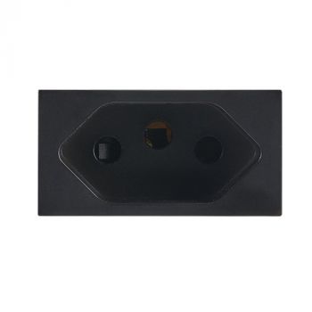 Brightstar ECP167 BLACK Modular 16A Slim RSA Socket (Single Module) Black