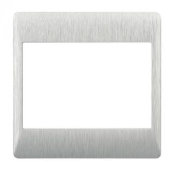 Brightstar ECP618 BRUSHED SIL Brushed Silver Cover (COMPONENT) - 4 x 4 Brushed Silver