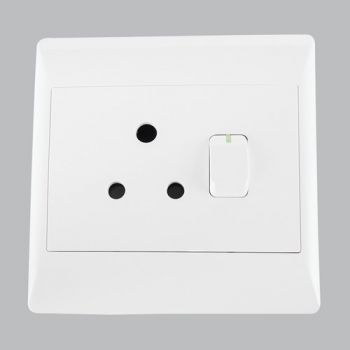 Brightstar EPL320 WHITE 16 AMP Single Plug - 4 X 4