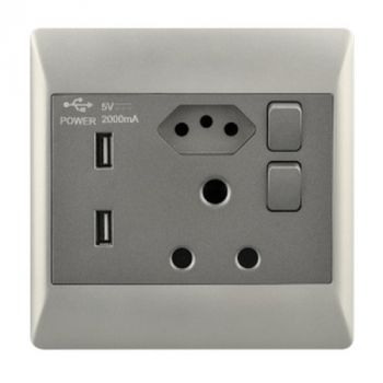 Brightstar EPL354 DUO 16 AMP Plug + New RSA Socket + 2 USB - 4 X 4