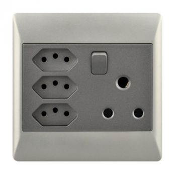 Brightstar EPL355 DUO 16 AMP Plug + 3 New RSA Sockets - 4 X 4