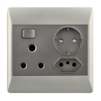 Brightstar EPL362 DUO 16 AMP Plug + New RSA Socket + Schuko - 4 X 4