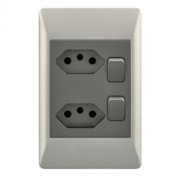 Brightstar EPL363 DUO 2 New RSA Sockets with 2 Switches - 2 X 4