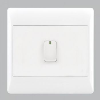 Brightstar ESW005 WHITE 1 Lever Switch - 4 X 4 White