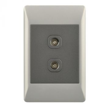 Brightstar ESW085 DUO Double TV Socket - 2 X 4