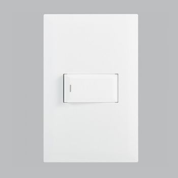 Brightstar ESW201 WHITE Modular 1 Lever 1 Way Switch - 4 X 2 White