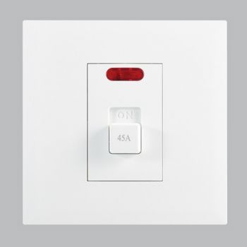 Brightstar ESW205 WHITE Modular 45A Double Pole Isolator - 4 X 4 White