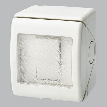 Brightstar ESWP901 WHITE 1 Lever 1 Way Waterproof Switch, IP55 White