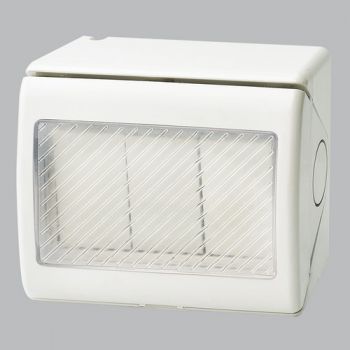 Brightstar ESWP903 WHITE 3 Lever 1 Way Waterproof Switch, IP55 White
