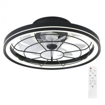 Brightstar FCF020 BLACK 38W Ceiling Fan with Remote Control 15W DC Copper Coil Motor Fan Black