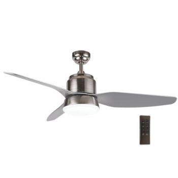 Brightstar FCF041 SATIN Satin Chrome Steel and Glass