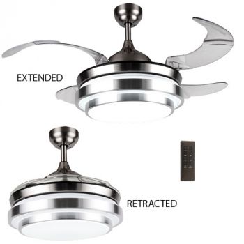Brightstar FCF043 SATIN Satin Chrome Steel and Acrylic
