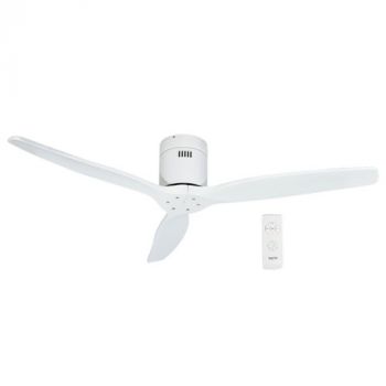 Brightstar FCF076 MATT WHITE Metal with 3 Solid Wood Blades With Remote Control Matt White