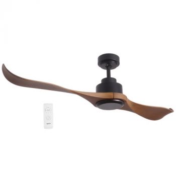 Brightstar FCF081 MATT BLACK Metal with 2 ABS Blades With Remote Control Matt Black