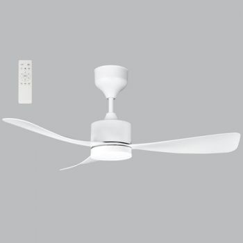 Brightstar FCF107 WHITE 18W LED CCT 30W DC Motor 3 Blades Ceiling Fan with Remote Control White