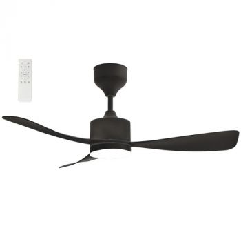 Brightstar FCF108 BLACK 18W LED CCT 30W DC Motor 3 Blades Ceiling Fan with Remote Control Black