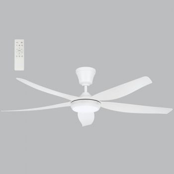 Brightstar FCF109 WHITE 24W LED CCT 50W DC Motor 5 Blades Ceiling Fan with Remote Control White