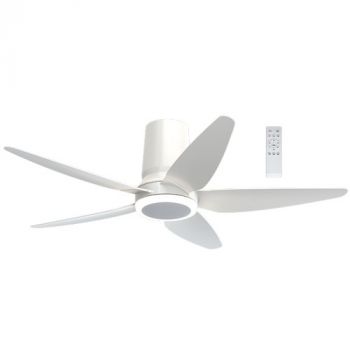 Brightstar FCF120 WHITE 18W LED CCT 35W Dc Motor 5 ABS Blades Ceiling Fan White with 6 Speed Remote Control