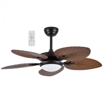 Brightstar FCF127 LED 18W LED 5 ABS Blades Ceiling Fan, 44'' (112cm) 30W Copper Coil DC Motor Remote Control with 6 Speed Control