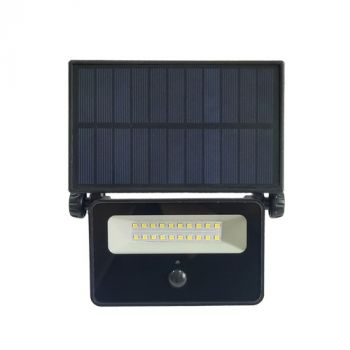 Brightstar FL080 BLACK 16W Solar LED Floodlight with Sensor IP54 Black