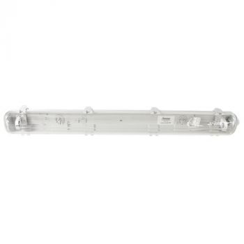Brightstar FTL037 LED 9W Vapour Proof Linear Light for LED Tubes IP65 Grey