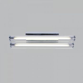 Brightstar FTL622 CHROME Silver Plastic With Glass Cover Electronic Ballast ( Included )