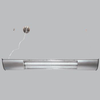 Brightstar WYN-FTL818 SILVER Hanging Fluorescent Light Aluminum with Perspex Grid