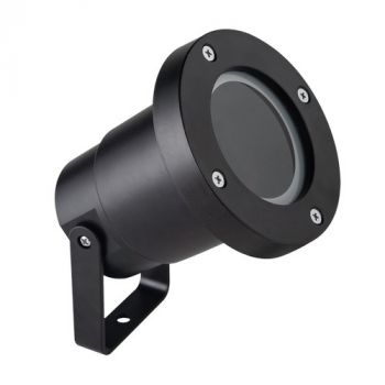 Brightstar GS015 BLACK Garden Spike with Clear Glass Cover IP65