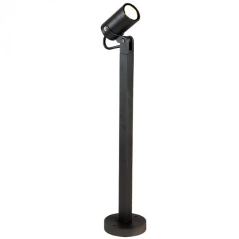 Brightstar GS017 BLACK LED Aluminium Bollard with Clear Glass Cover IP54
