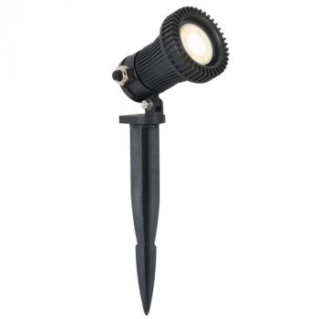 Brightstar GS022 BLACK Garden Spike Light without Cable, IP68 MR16 Black