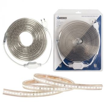 BrightStar HVS402 WARM Outdoor 5m LED Blister Pack Strip Light IP65 Colour Temp: 3000K Warm White