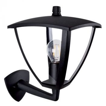 Brightstar L051 BLACK 4 Panel Die Cast Aluminium with Clear Polycarbonate