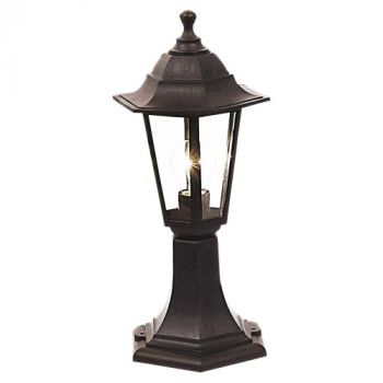 Brightstar L322 BLACK, L322 WHITE Polypropylene 6 Panel Pillar Lantern Light (Multiple Colours/Finishes)