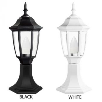 Brightstar L341 BLACK, L341 WHITE PP and 6 Panel Beveled Clear PC Pillar (Multiple Colours/Finishes)