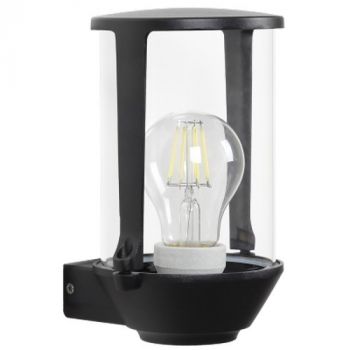 Brightstar L380 MATT BK Die Cast Aluminium with Clear Glass, IP65 Sand Black