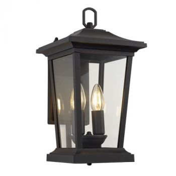 Brightstar L513 BLACK Down Facing Aluminium with Clear Glass